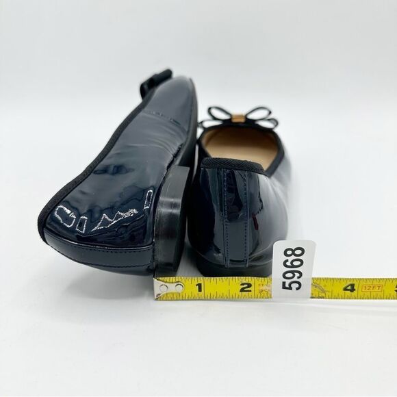 Maud Frizon Women's Black Patent Leather Ballet Flats W/Enamel Accent w/ Bow 6.5 - Picture 11 of 12